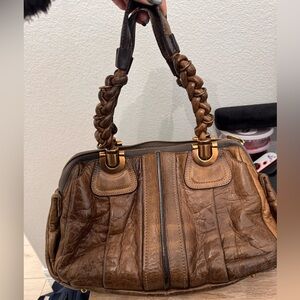 Chloe Tan Leather Shoulder Bag
